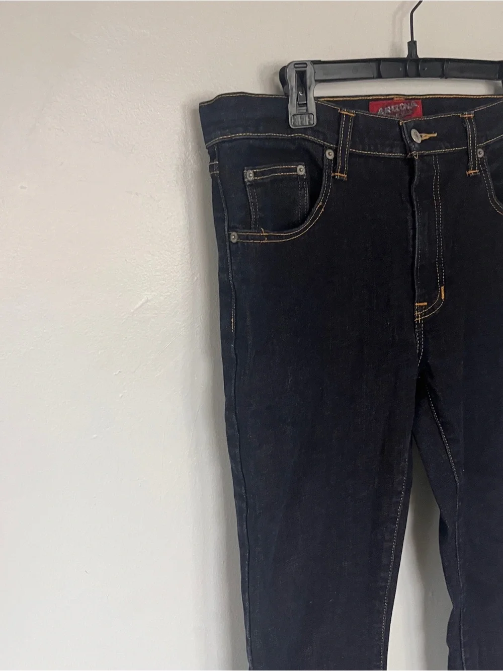 Arizona Jean Co Men's Dark Wash Blue Jeans Size 34 X 32 Stretch Denim